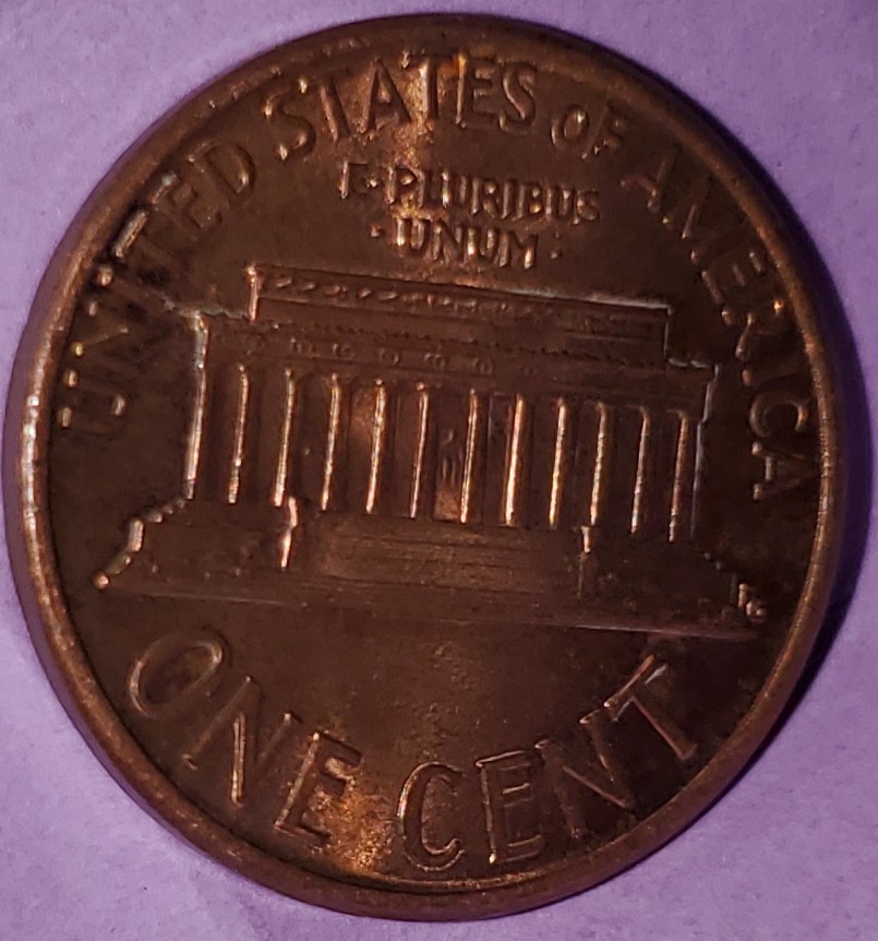 1991-Penny-With-A-Risen-Line-On-Reverse-Side.-I-Tried-To-Get-Better-Pictures-And-Different-Angles